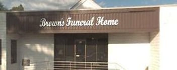 Exterior shot of Brown's Funeral Home