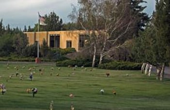 Exterior shot of Deschutes Memorial Gardens