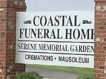 Exterior shot of Coastal Funeral Home & Crematory