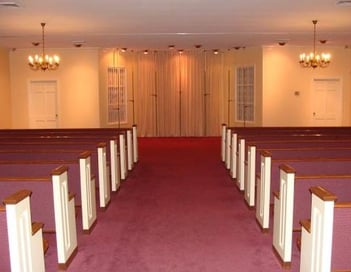 Interior shot of Tw Crow & Son Funeral Home