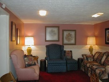 Interior shot of Rominger Funeral Home