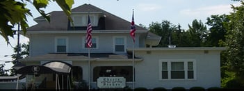 Exterior shot of  Eberle Fisher Funeral Home