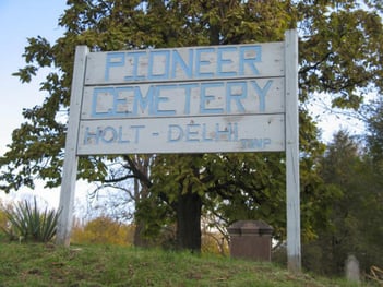 Pioneer Cemetery in Holt, MI.  Delphi Charter Township historical cemetery.