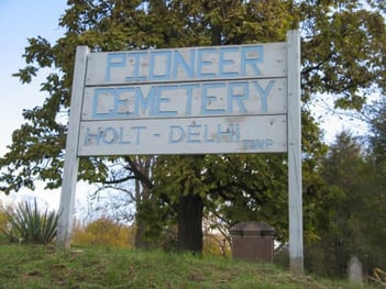 Pioneer Cemetery in Holt, MI.  Delphi Charter Township historical cemetery.