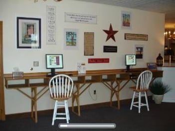 Interior shot of Clock Life Story Funeral Home