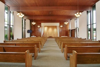 Interior shot of Green Acres Mortuary & Cemetery