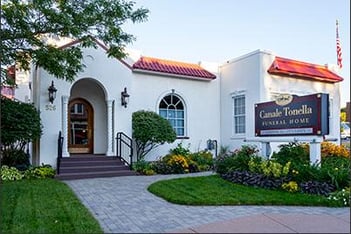 Exterior shot of Canale-Tonella Funeral Home