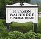 Exterior shot of Hanson-Walbridge Funeral Home
