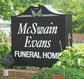 Exterior shot of McSwain Evans Funeral Home Incorporated